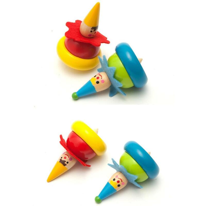 Đồ chơi gỗ Con Quay Chú Hề Đáng Yêu - Giao Màu Ngẫu Nhiên