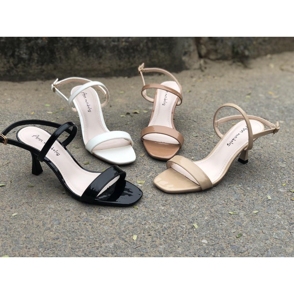 Giày sandal nữ thời trang quai mảnh cao 5 phân gót nhỏ _A026GNSD