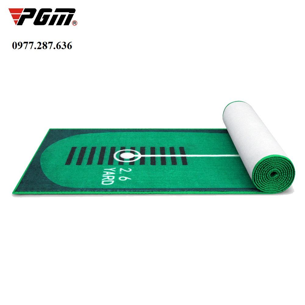 Thảm tập đánh golf Putting Mat PGM trong nhà di động chất liệu thảm nhung mềm mịn bền đẹp cao cấp TT007 - Hàng Chính Hãng