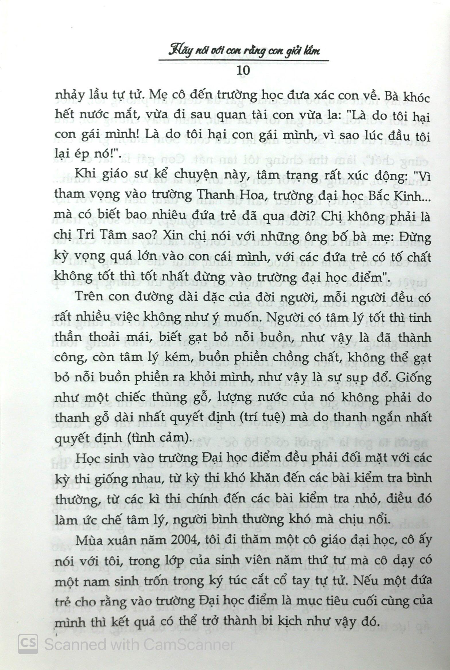 Hãy Nói Với Con Rằng "Con Giỏi Lắm"