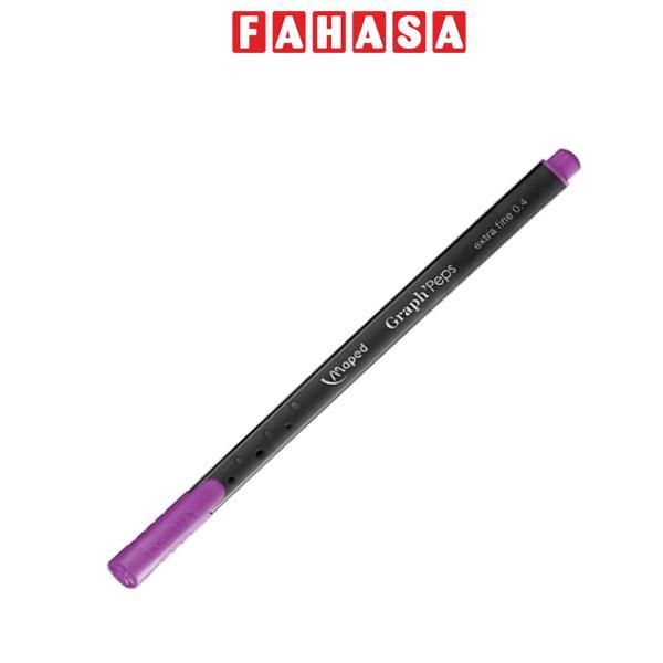 Bút Lông Kim Graph Peps Maped - 749108 - Tím Đậm