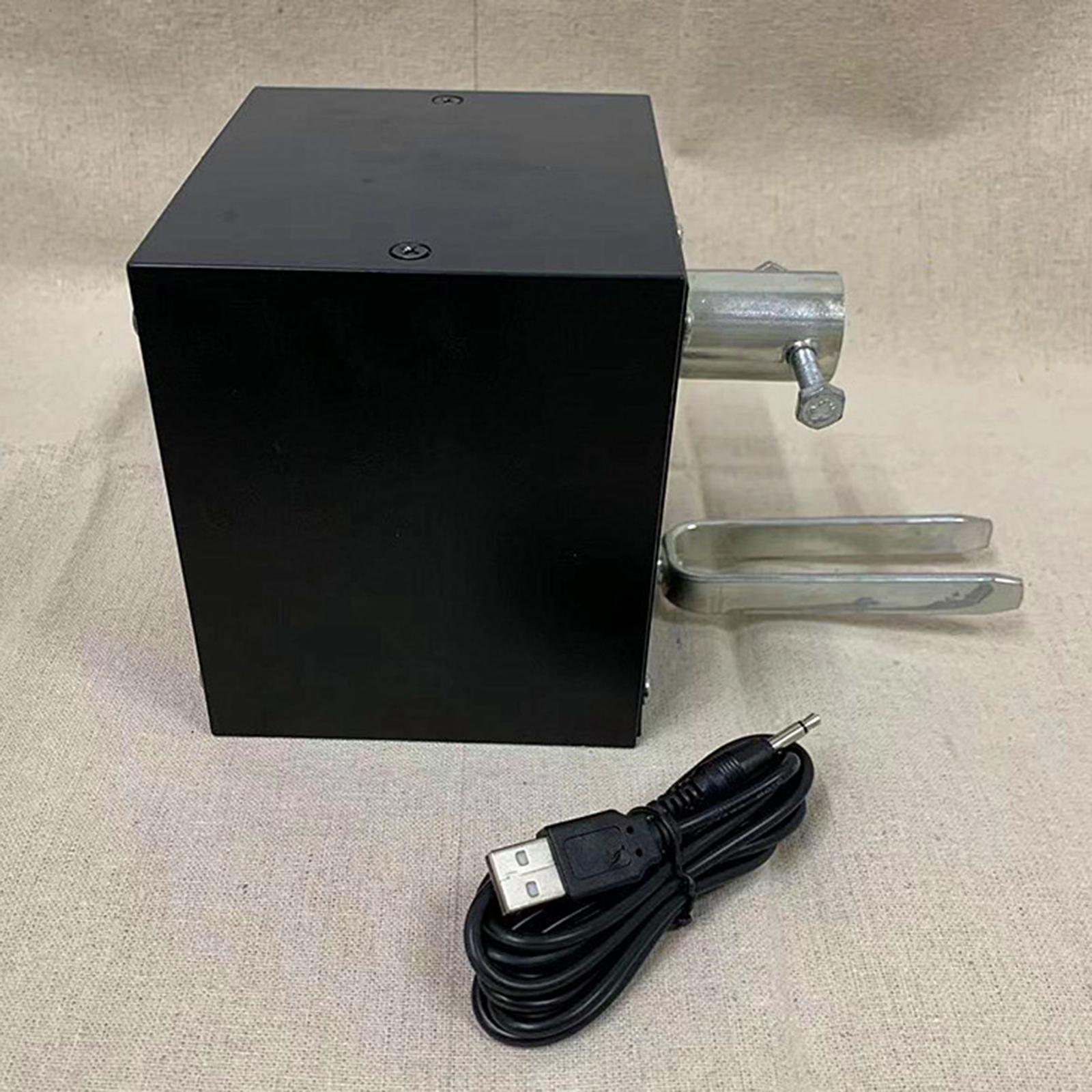 Grill Rotisserie Motor/ BBQ Motor with 1.5M USB Cable/ Black Universal Low Noise Barbecue Motor Grill Motor for Home Outdoor