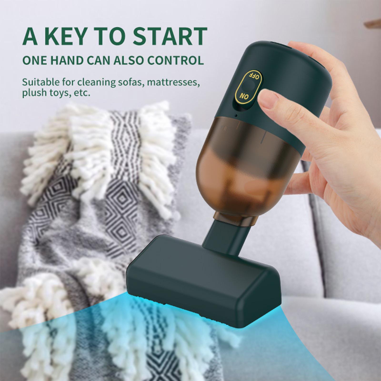Mini Vacuum Cleaner Low Noise Car Hand Vacuum Cleaner for Office Car Desktop