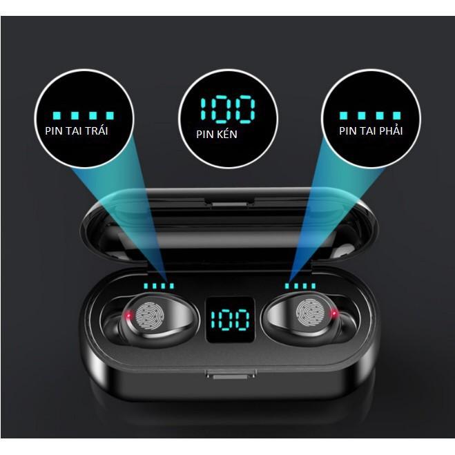 Tai nghe bluetooth không dây F9 TWS 5.0 không dây cảm ứng chống ồn chống nước