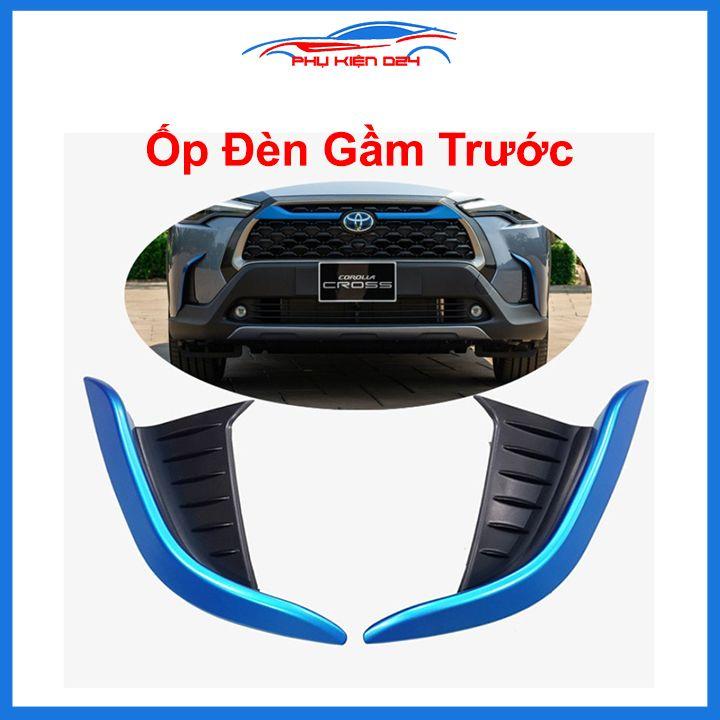 Ốp viền đèn gầm trước sau xe Cross 2020-2022 màu xanh chống trầy trang trí làm đẹp xe