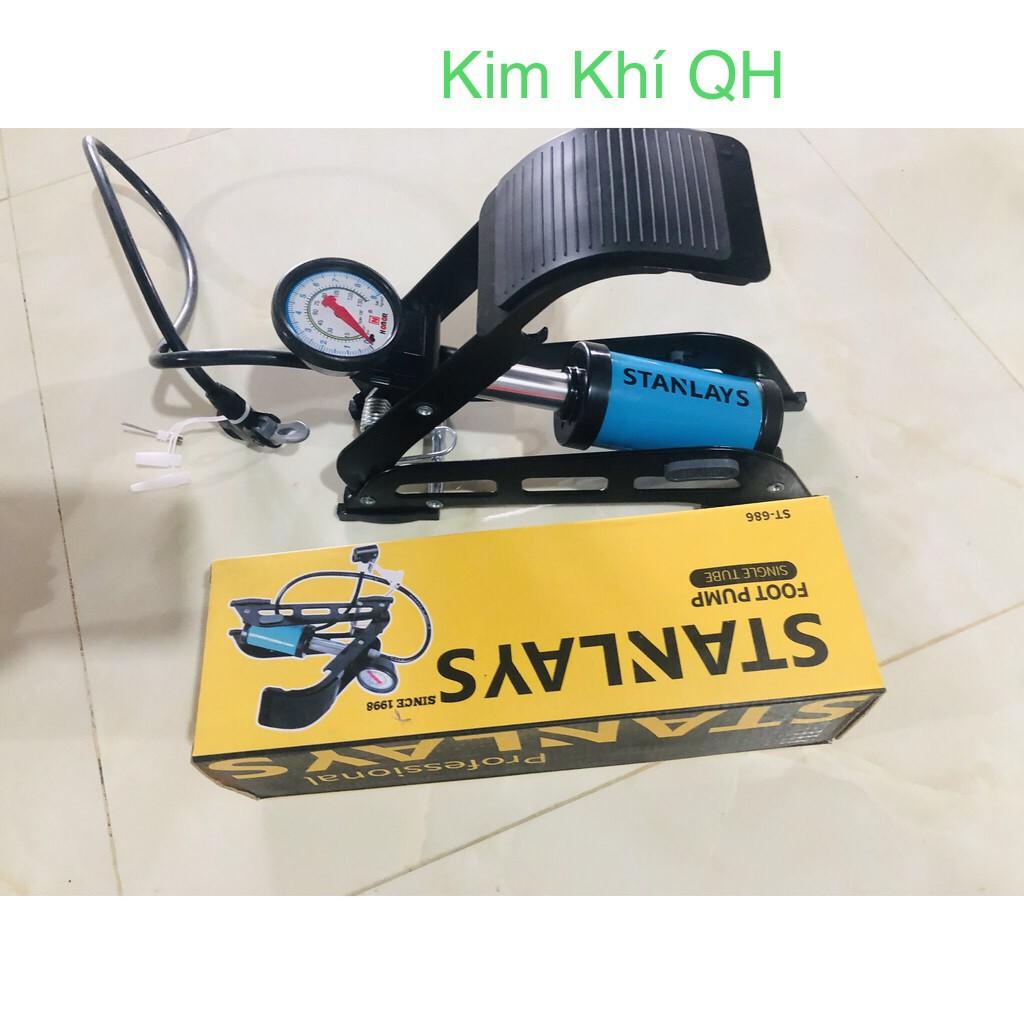 Bơm xe máy bơm xe đạp mini Stanlay đa năng cao cấp giá tốt.