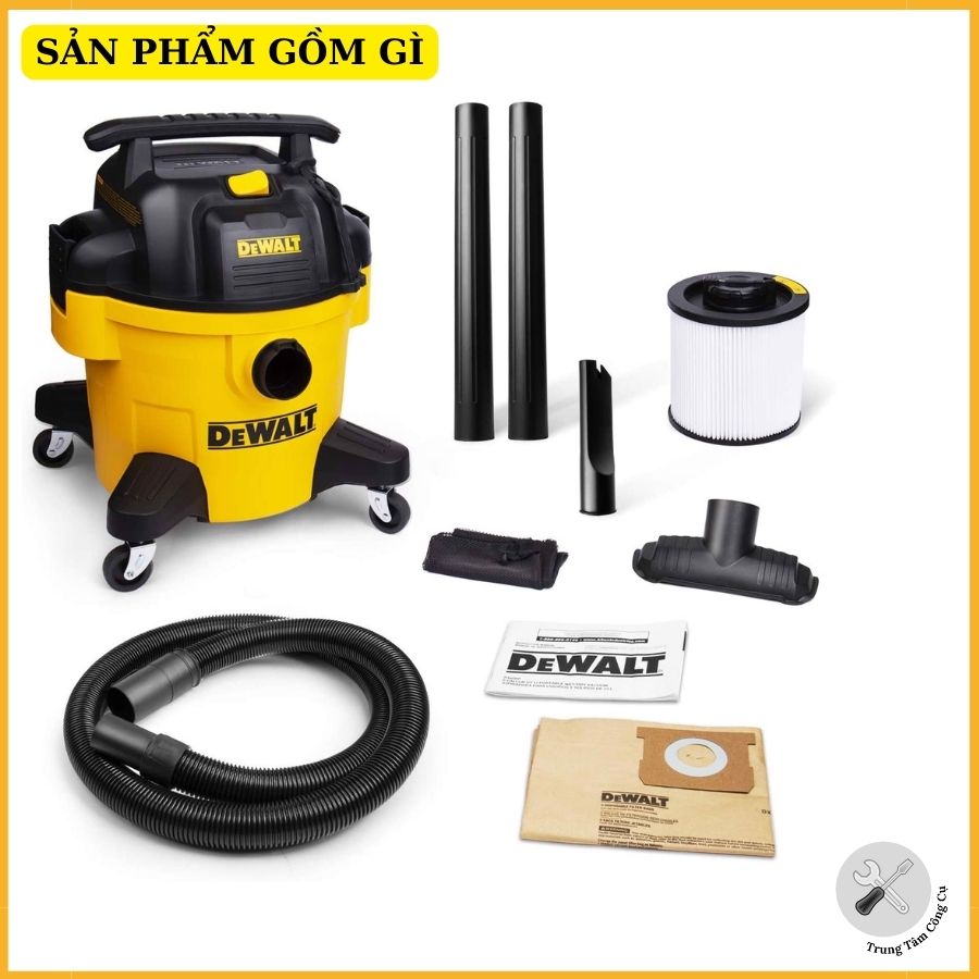 Máy hút bụi Công nghiệp 3 chức năng 23L Dewalt DXV23P - Hàng chính hãng