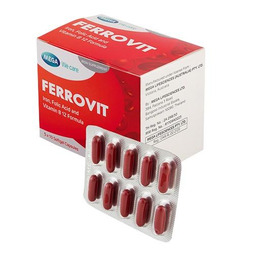 FERROVIT &amp; FERROVIT C-VIÊN BỔ MÁU, BỔ SUNG SẮT, VITAMIN C CHO BÉ VÀ MẸ BẦU