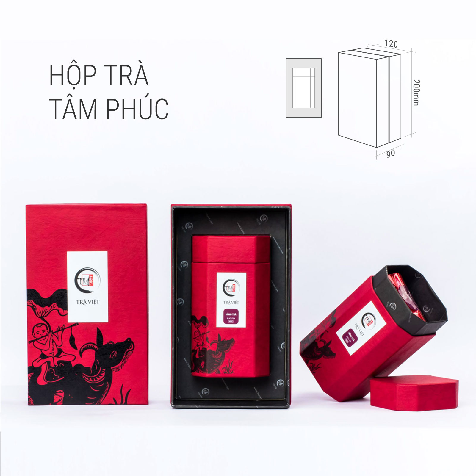 Hộp Quà Tặng Tâm Phúc TRÀ VIỆT– Trà Ô Long