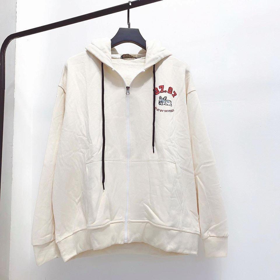 ÁO HOODIE NỈ NGOẠI LÓT BÔNG THÊU 07/07