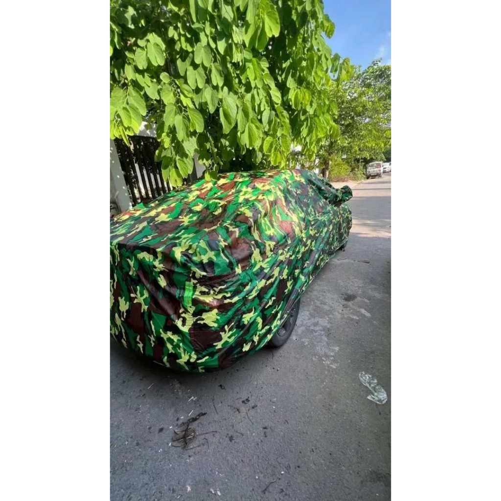 Bạt Phủ Ô Tô Vải Dù Rằn Ri 3 Lớp Chống Nắng, Chống Mưa , Bạt Phủ Cao Cấp