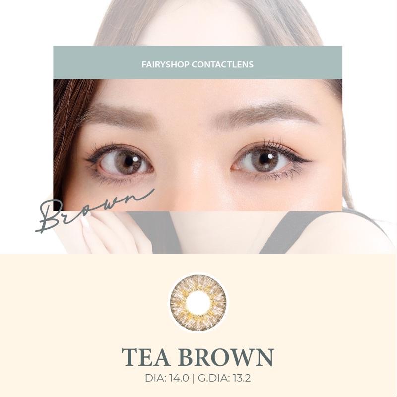 Áp tròng TEA BROWN 14.0mm - FAIRY SHOP CONTACT LENS độ 0 đến 6