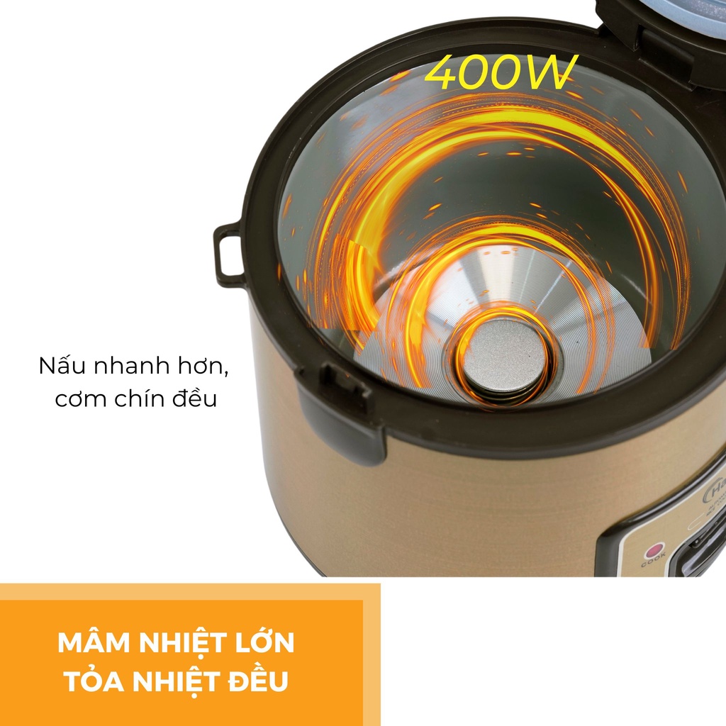 Nồi cơm điện HR-RC1006 (1L) -hàng chính hãng thương hiệu Hare - bảo hành 12 tháng