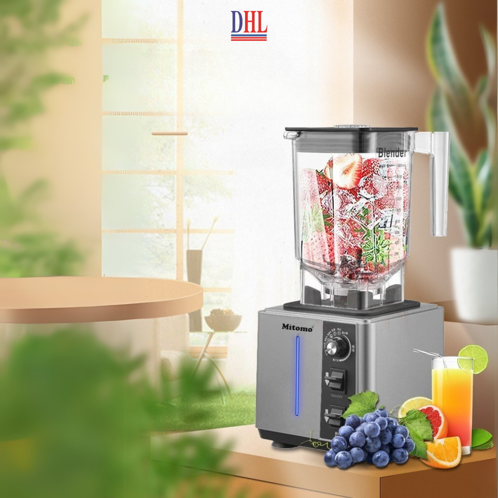 Máy xay công nghiệp, máy xay sinh tố đa năng Mitomo KD-1800, chuyên dụng cho kinh doanh - BH 3 năm hàng chính hãng