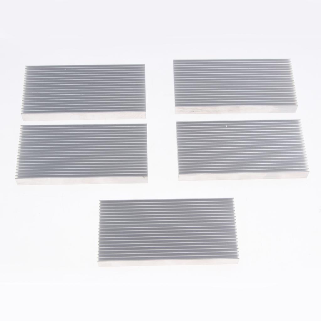 5 Pack Aluminum Heat Sink Cooling Fin for CPU LED Light Amp