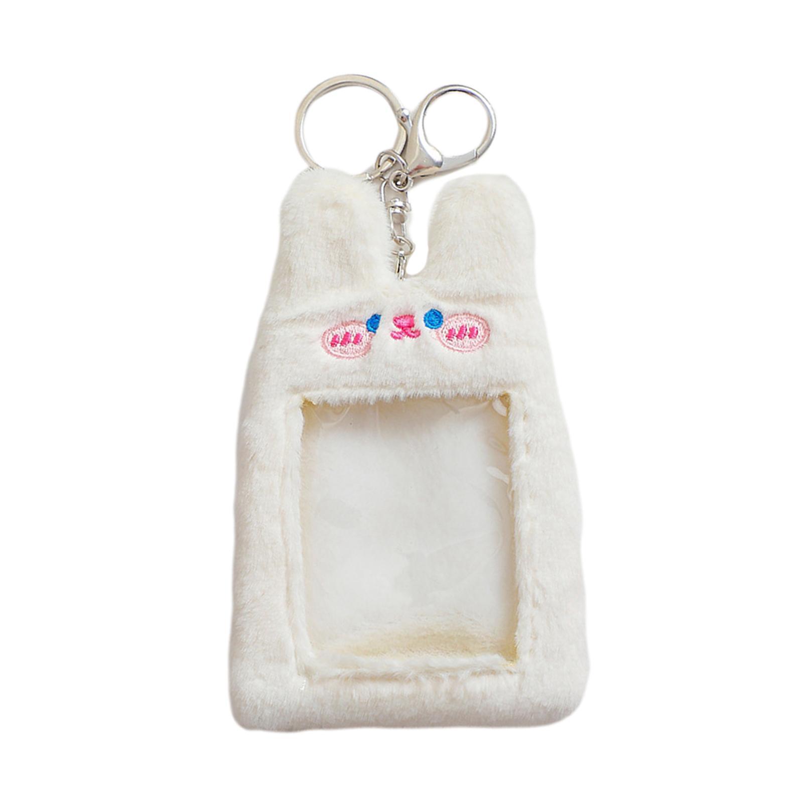2x Plush Cartoon Photocard Holder Card Cover Practical Card Holder