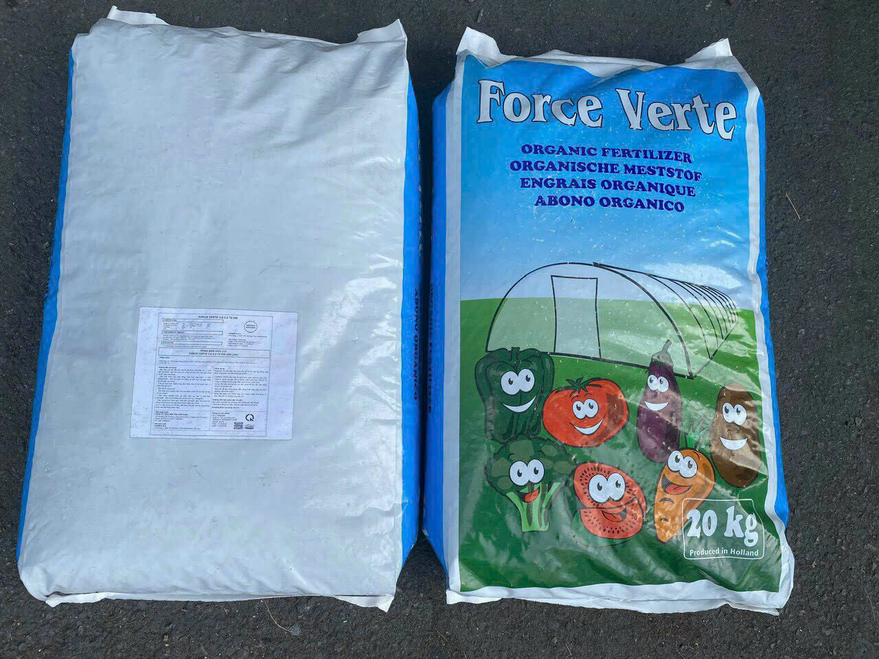 Hữu cơ Hà Lan Force Verte 3.6-2-2 70 OM bao 20kg