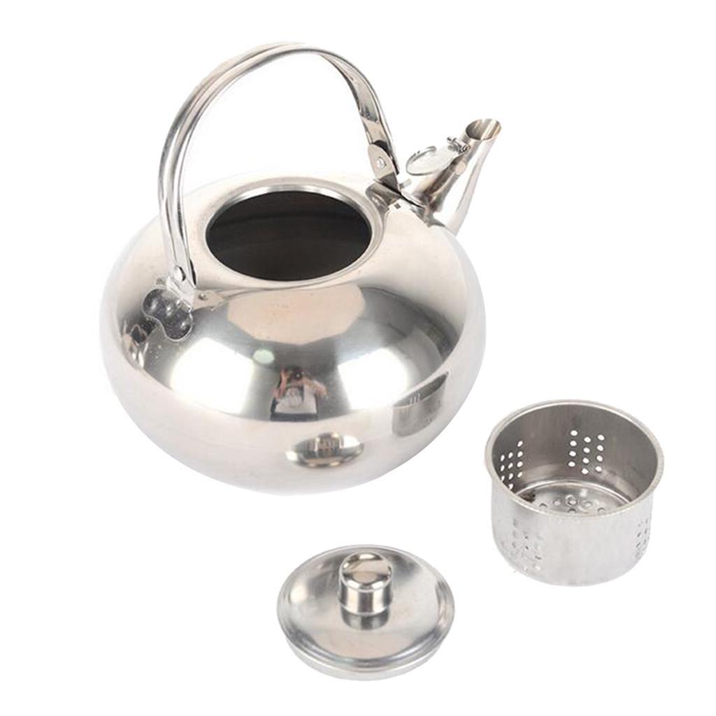 2Pcs Teapot and Tea Kettle with Stainless Steel Infuser for Stove Top