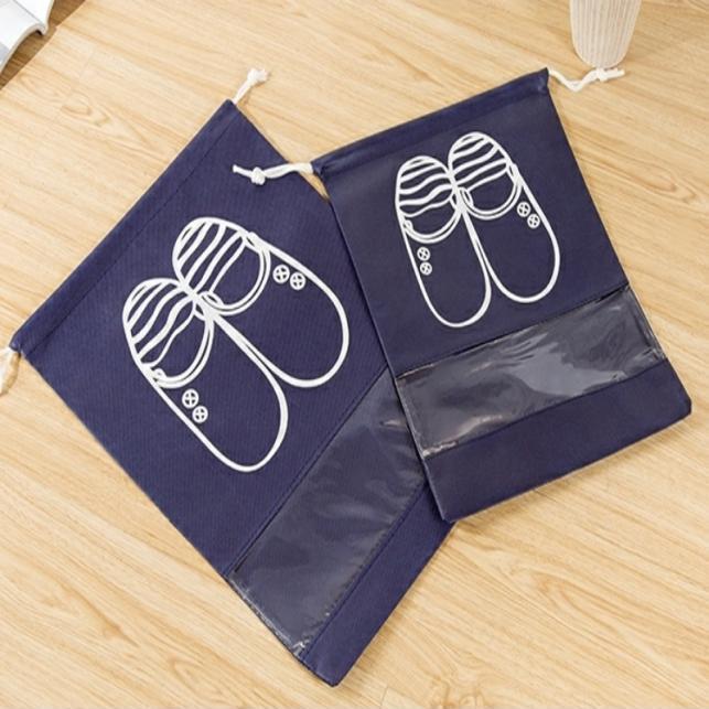 Combo 2 túi đựng giầy dây rút chống thấm tốt giao màu ngẫu nhiên GR001