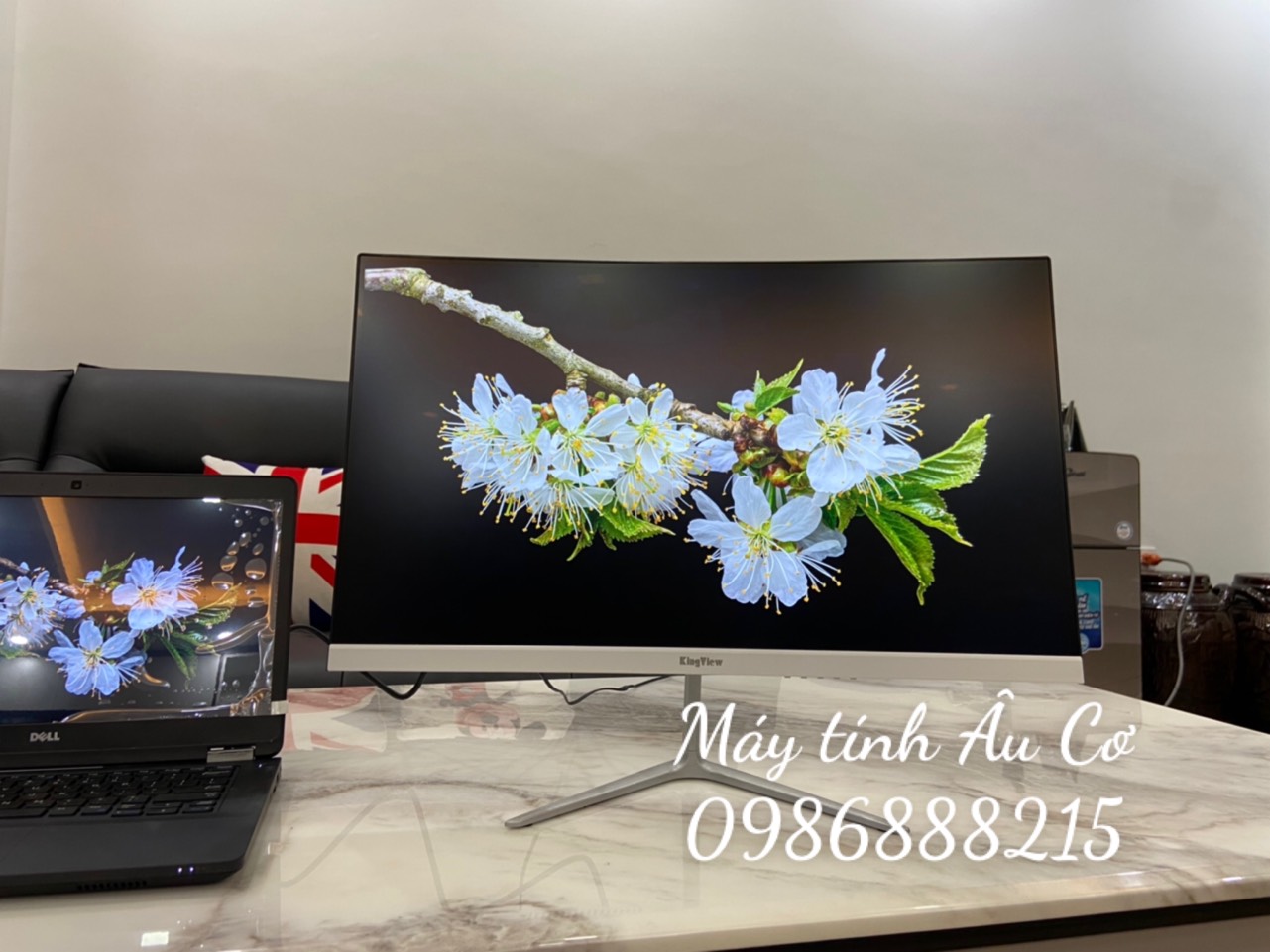 Màn Hình Máy Tính Cong Gaming Full Viền 75Hz Mới Kingview 24 inch Q24 với Độ Phân Giải Full HD (1920x1080) Chuyên Dùng cho Gamer - Hàng chính hãng