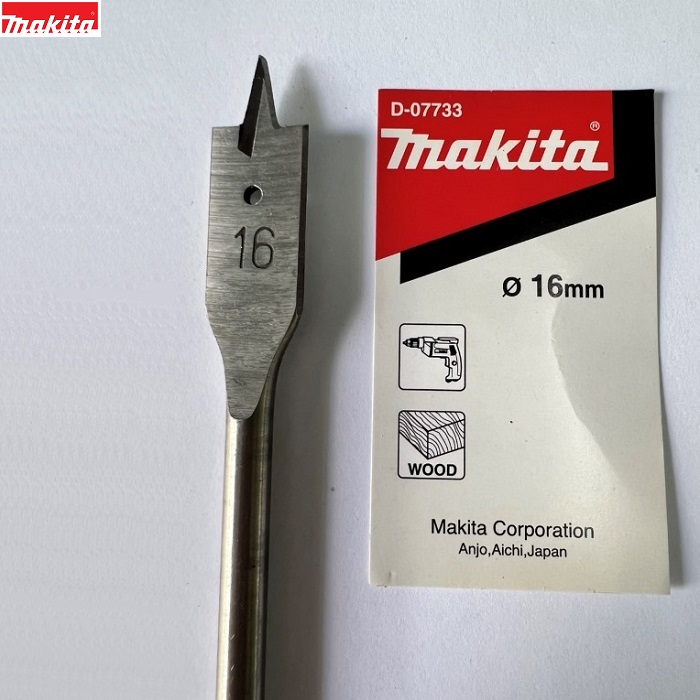 Mũi khoét gỗ đuôi cá MAKITA 16 x 150 mm D-07733