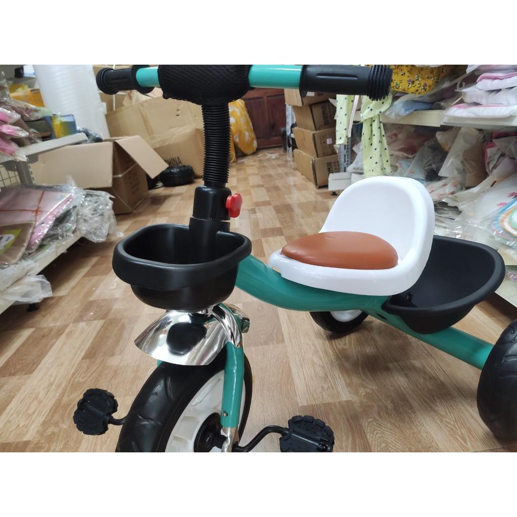 (Loại đẹp)Xe đạp ba bánh ghế da SENMYSAN 3B-2 cho bé từ 2-5 tuổi