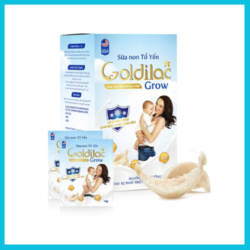 Sữa Non Goldilac Grow Giúp Bé Ăn Ngon Tăng Cân Tốt (Hộp 28 gói)