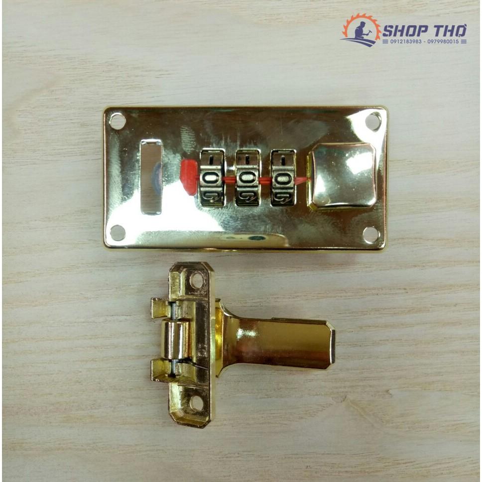 Khóa hộp mầu vàng có khóa số 65x34mm  lưu ý chỉ bán khóa không phải cả hộp