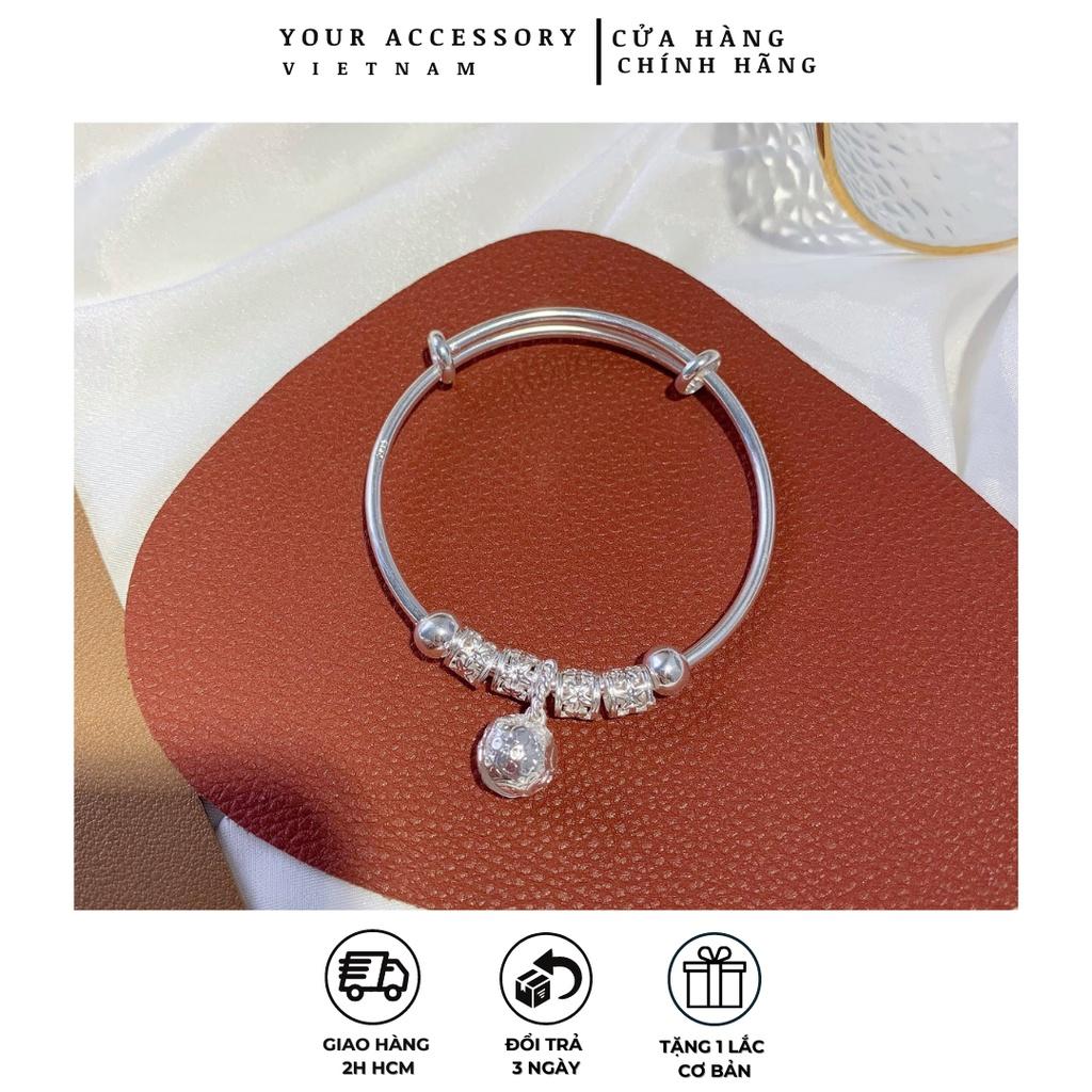 Vòng tay nữ charm, lắc tay nữ charm tinh tế, thanh lịch- Vòng tay bạc nữ 925, lắc tay nữ bạc Ý YAB01