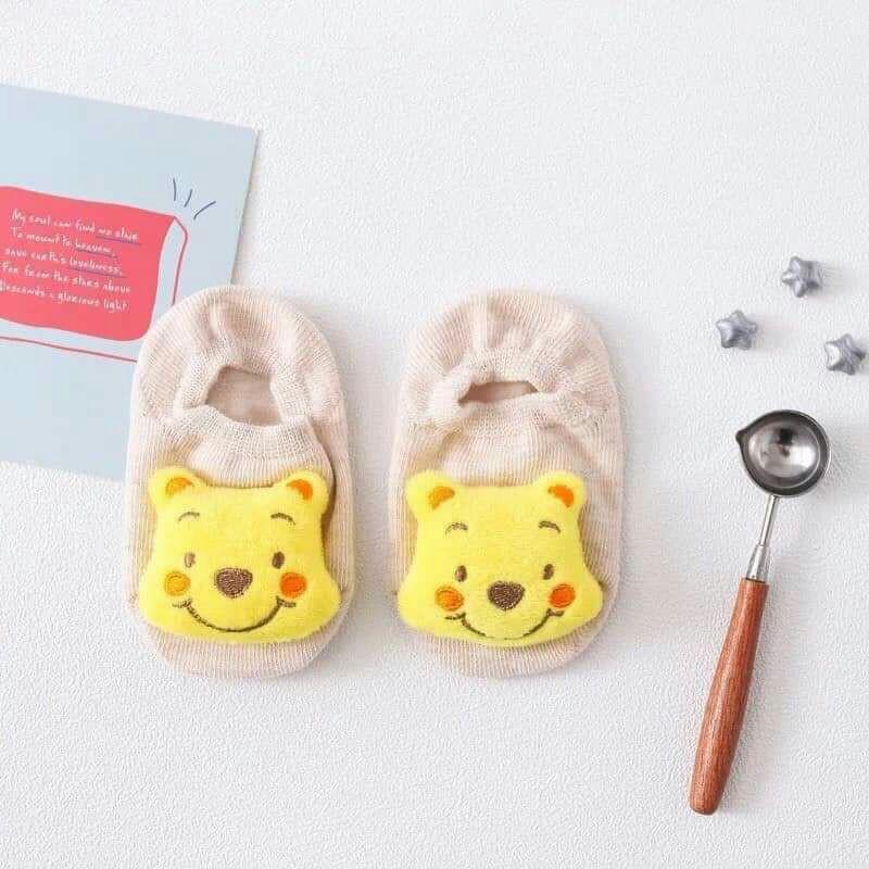 Tất vớ gấu dâu cho bé gái size 1-5 tuổi dày dặn xinh xắn