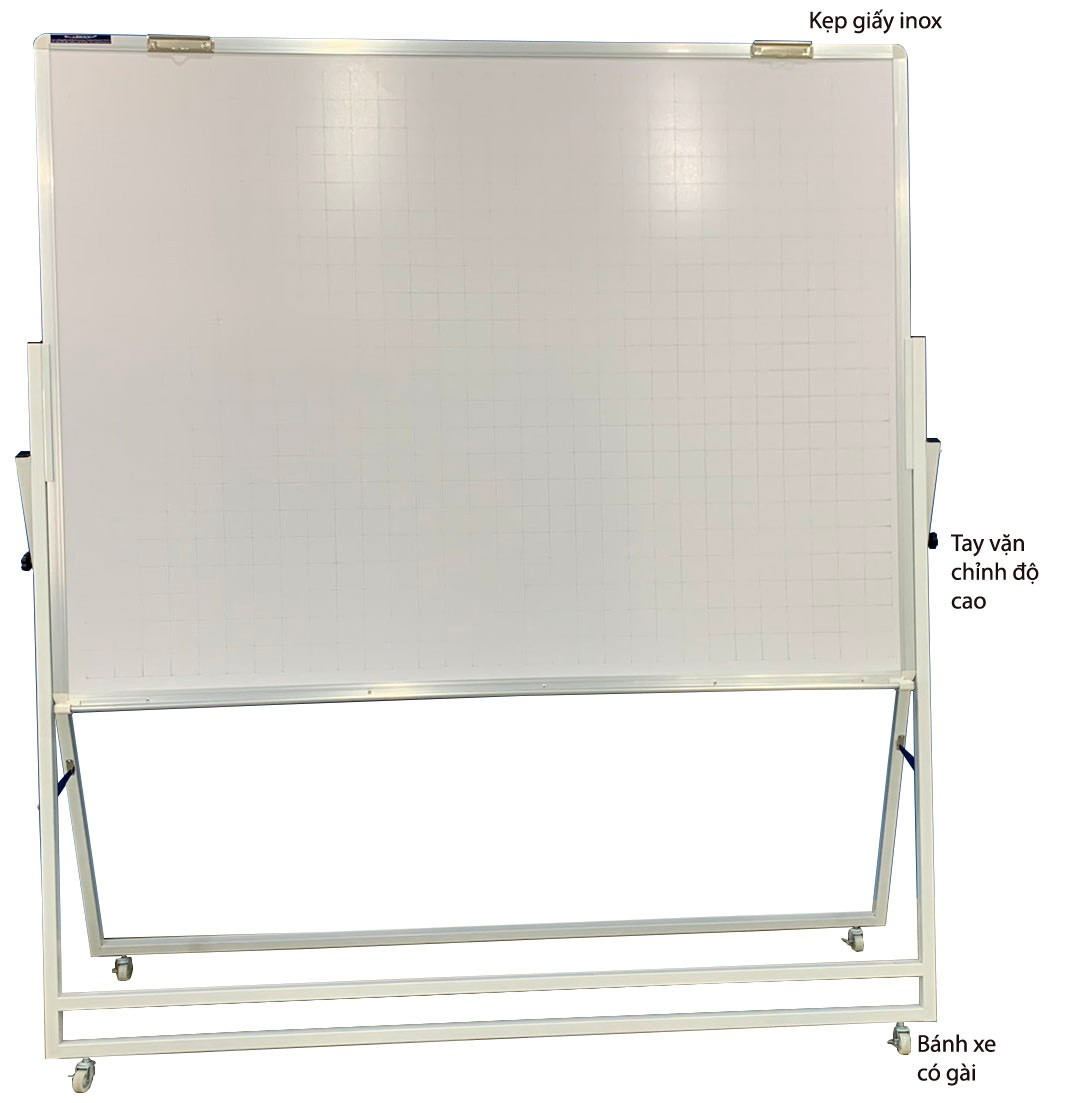 Bảng Flipchart chân gấp viết bút lông từ Laminate KT 120x180cm