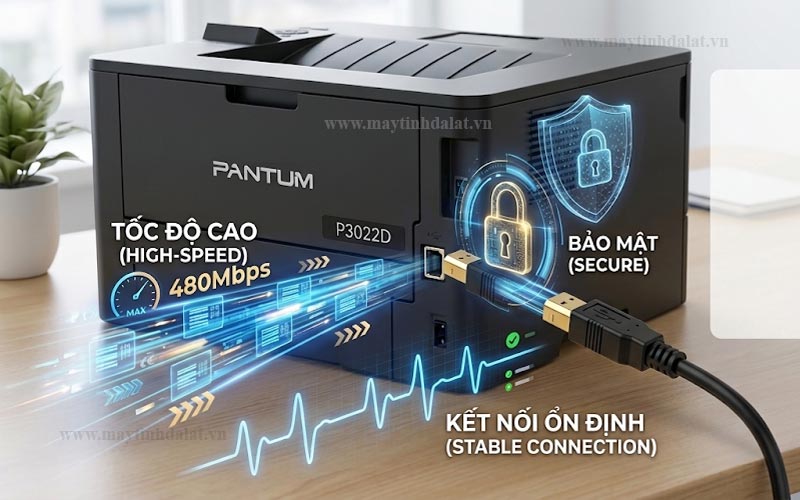 Máy In Laser Đen Trắng Pantum P3022D (A4 | In Đảo Mặt | USB) - Hàng chính hãng