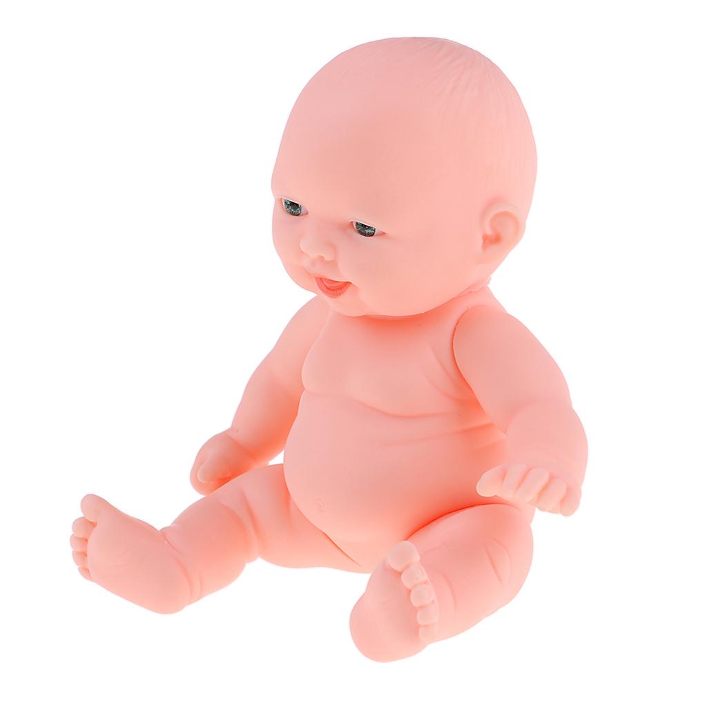 Vinyl Baby Doll Lifelike Newborn Girl Doll Simulation Soft Baby Doll 11cm #1