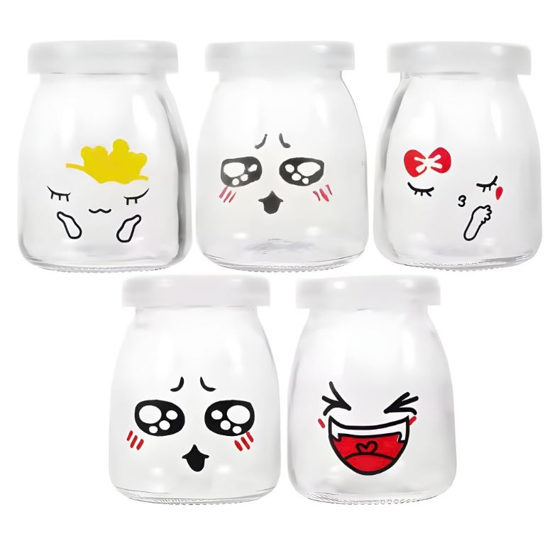 Set 12 Hủ Sữa Chua In Hình Thú 200ml - Lưu Trữ Thực Phẩm Tiện Lợi Cho Gia Đình (Giao ngẫu nhiên)