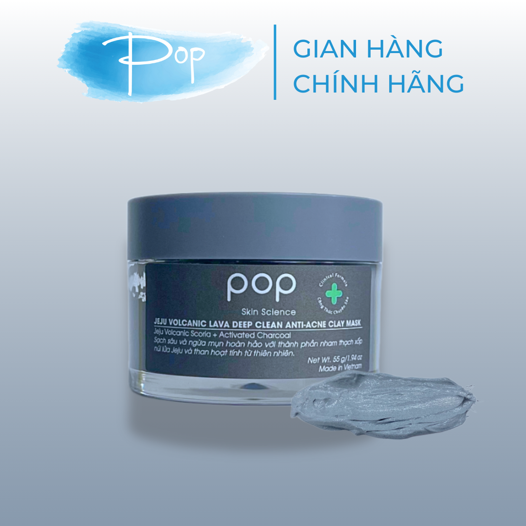 Mặt Nạ Đất Sét Tro Núi Lửa JeJu Ngừa Mụn Sạch Sâu POP