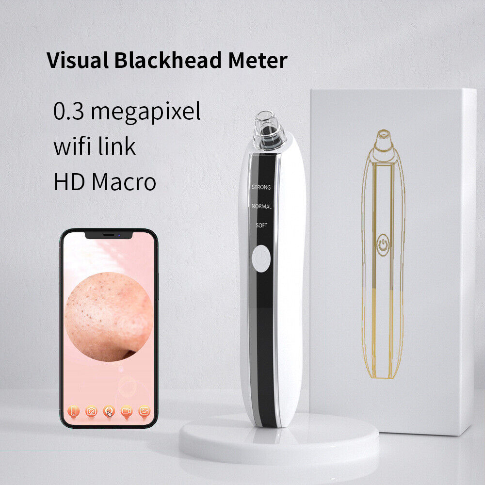 Dụng Cụ Hút Mụn Cám Mụn Đầu Đen VisualTech WiFi HD Có Camera hiển thị