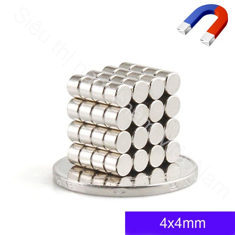 Nam Châm 4x1 4x1.5 4x2 4x3 4x4 4x5 Tròn đường kính 4mm, set 20 viên mỗi loại