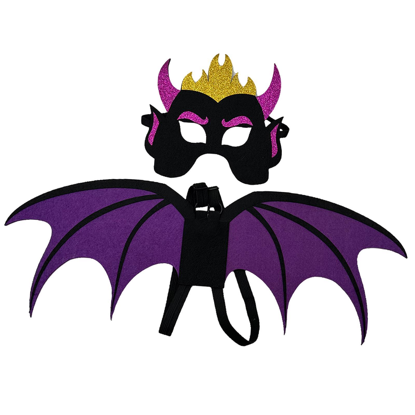 Kids Devil Costume Wing of Devil and Pretend Play Props Role Playing Costume Devil Costume Accessories for Stage Performance Cosplay Teens