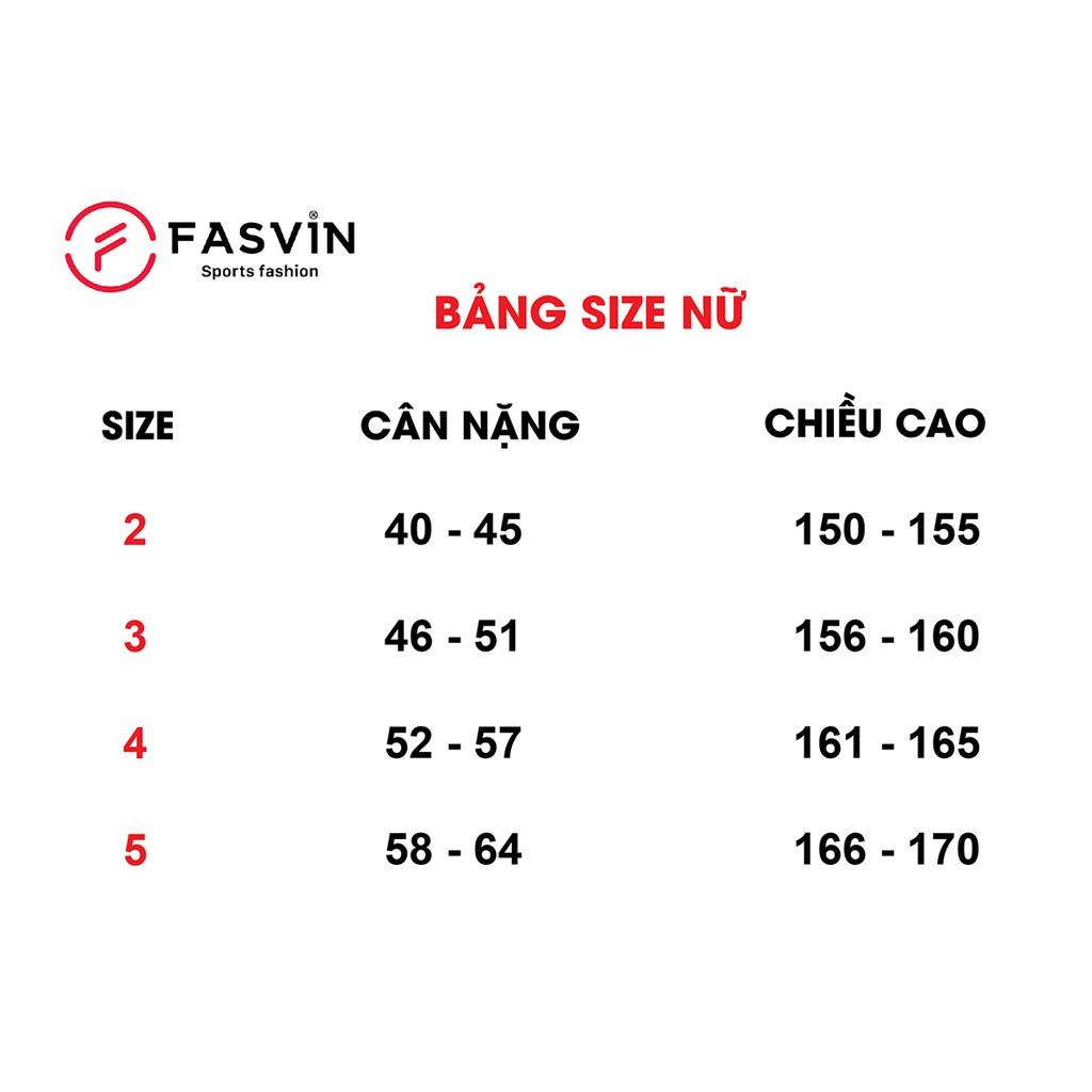 Bộ thể thao nữ fasvin BN773.20 bộ thun nữ chất mềm mại co giãn tốt