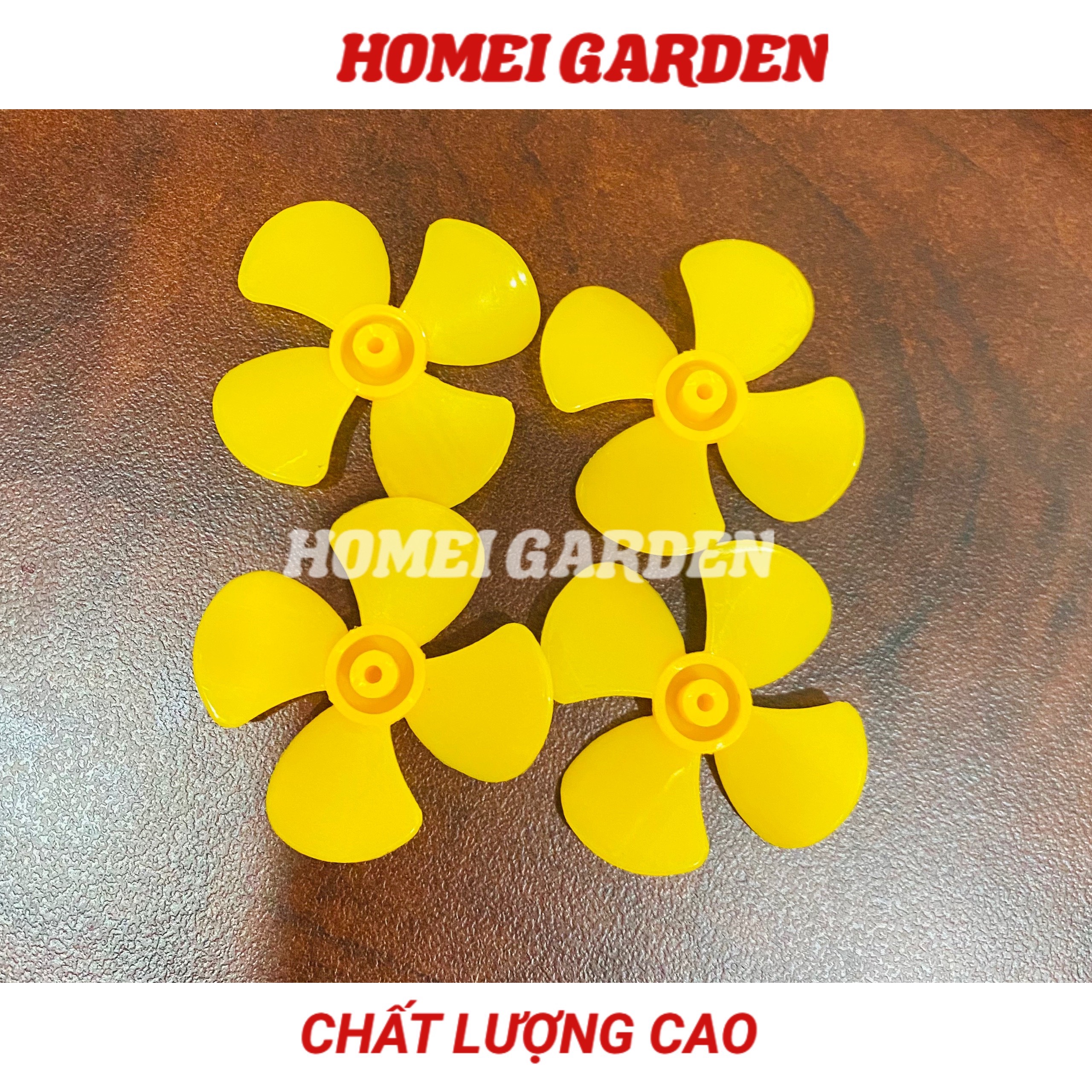 4 cánh quạt nhựa mini 4 cánh trục 2mm đường kính 40mm hàng tốt - HM0038