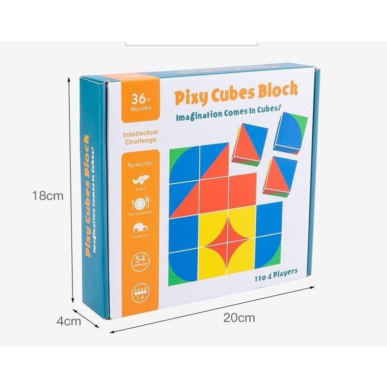 Đồ chơi gỗ rèn luyện tư duy không gian đa chiều Khối lập phương Pixy Cubes Block