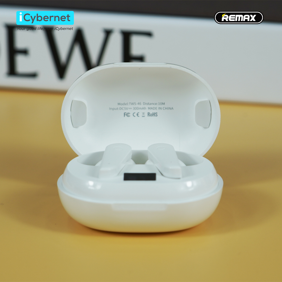 Tai nghe True Wireless Remax TWS-46 chống ồn chủ động ANC - Hãng chính hãng