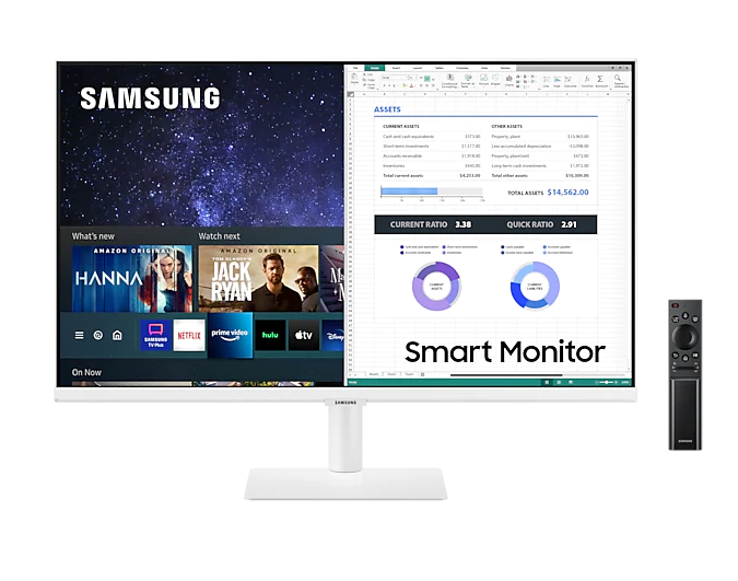 Màn Hình Thông Minh Smart Monitor Samsung LS32AM501NEXXV 32inch/Full HD (1920x1080) 8ms/60Hz/VA/Tích Hợp Loa/Hệ Điều Hành Tizen - Hàng Chính Hãng