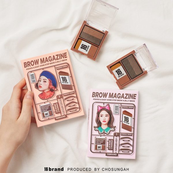 Bột Tán Chân Mày Hai Màu Đa Năng 16Brand Brow Magazine 3.6g