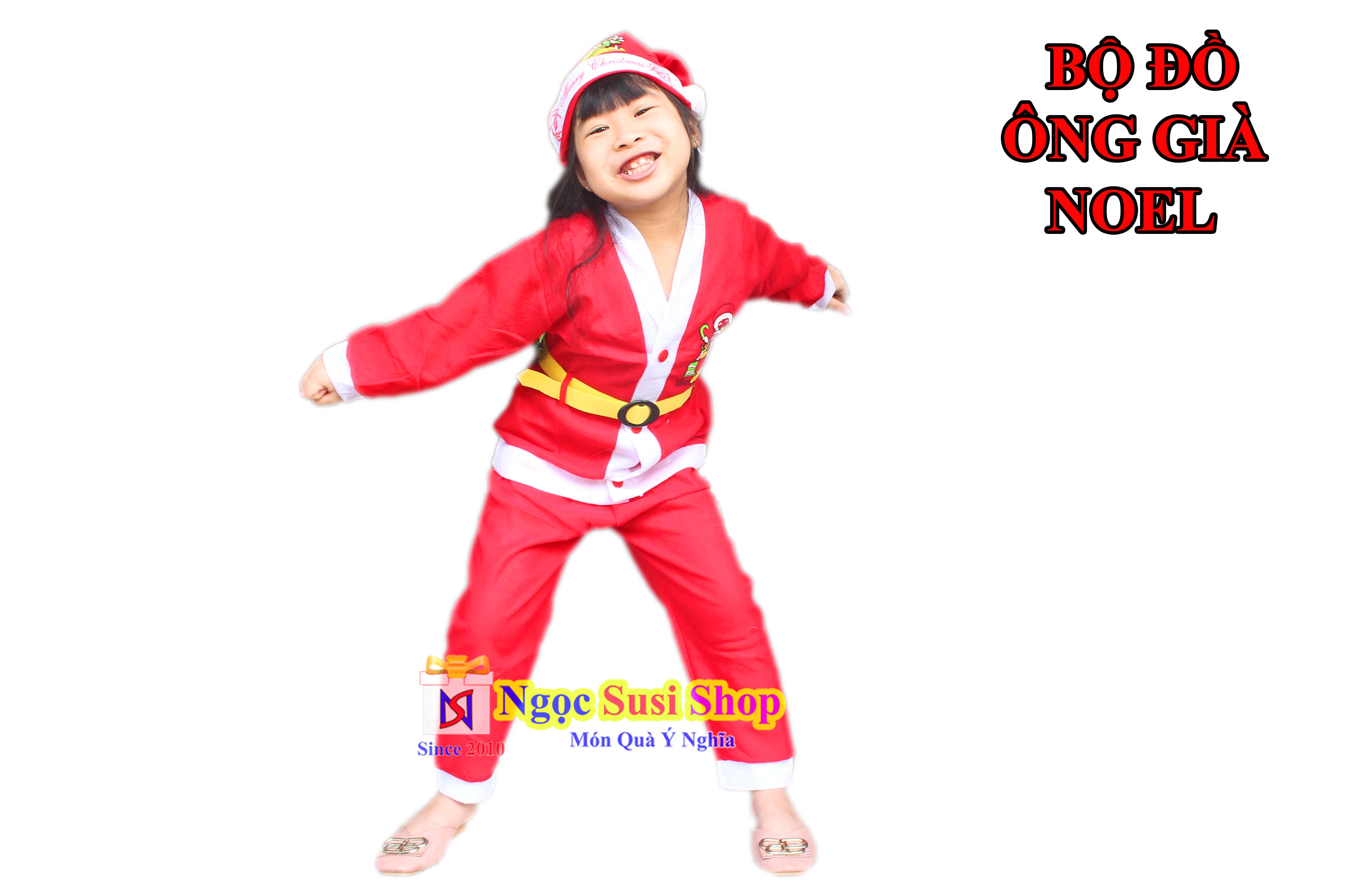 BỘ ĐỒ NOEL CHO BÉ QUẦN ÁO NOEL CHO BÉ TỪ 1 - 10 TUỔI CHẤT VẢI NỈ - TRANG PHỤC NOEL
