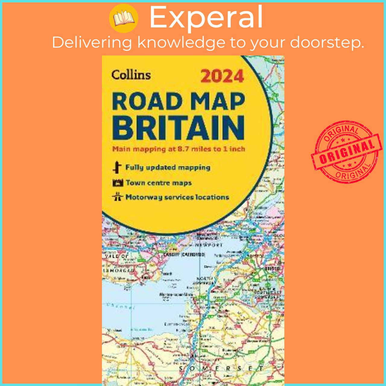 Sách - 2024 Collins Road Map of Britain : Folded Road Map by Collins Maps