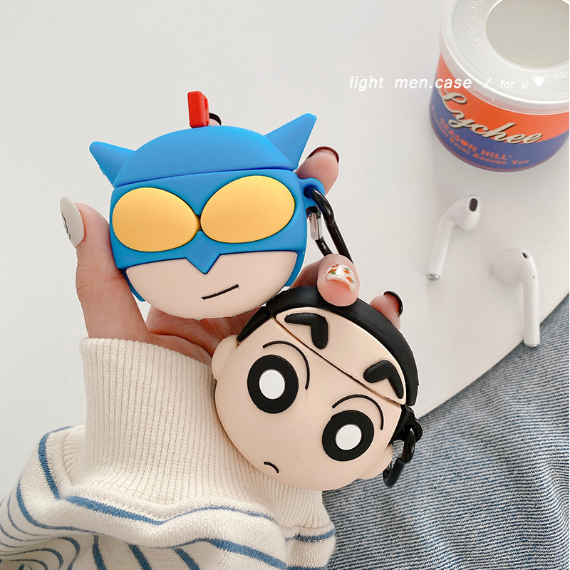 Vỏ bảo vệ bao đựng tai nghe case dành cho airpods 1, 2 chống va đập - Case Shin Cute