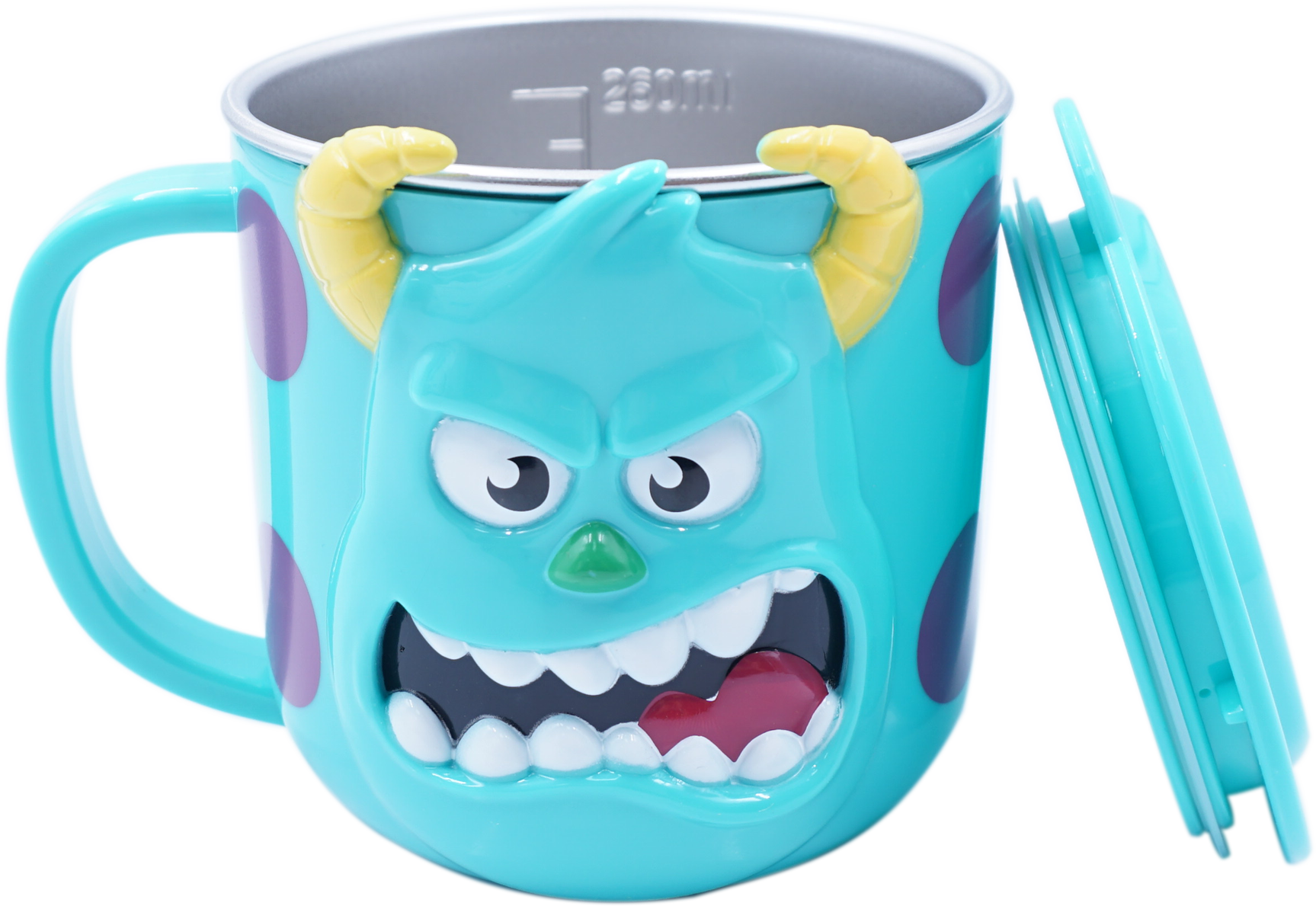 Ly giữ nhiệt Disney có nắp hình Sulley nổi 3D cho bé 260ml - LYSULLEY