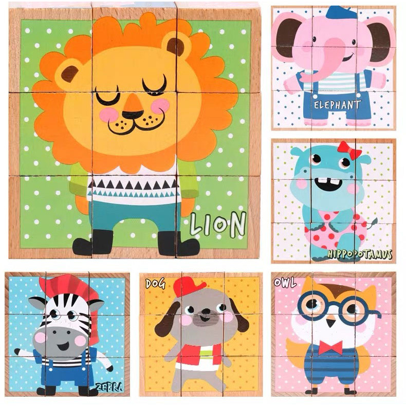 Đồ chơi ghép khối gỗ cho bé từ 2 tuổi trở lên PuzzleToys