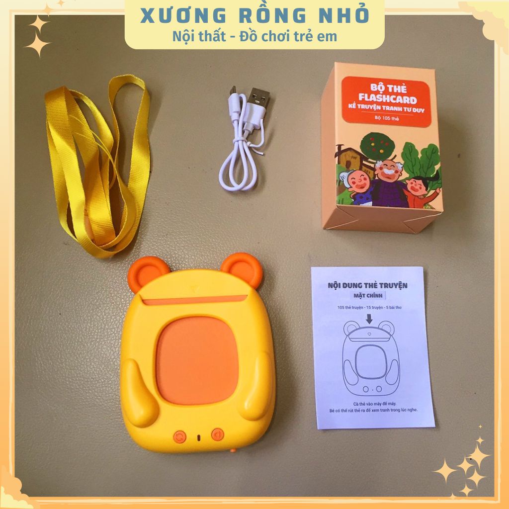 Máy Đọc Truyện Flashcard Song Ngữ Anh Việt - Máy Đọc Truyện Song Ngữ Kennen Kể Truyện Đêm Khuya Ru Bé Ngủ Ngon